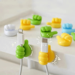 10pcs Silicone Wall Hook Cable Organizer Clip