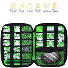 Compact Travel Cable Organizer Bag for Electronics Accessories