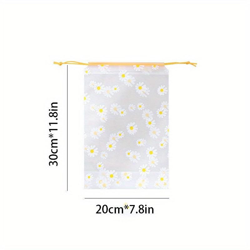 10pcs Frosted Shoes Storage Bags Waterproof Drawstring Pouches