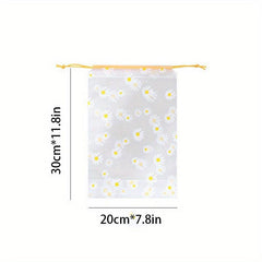 10pcs Frosted Shoes Storage Bags Waterproof Drawstring Pouches