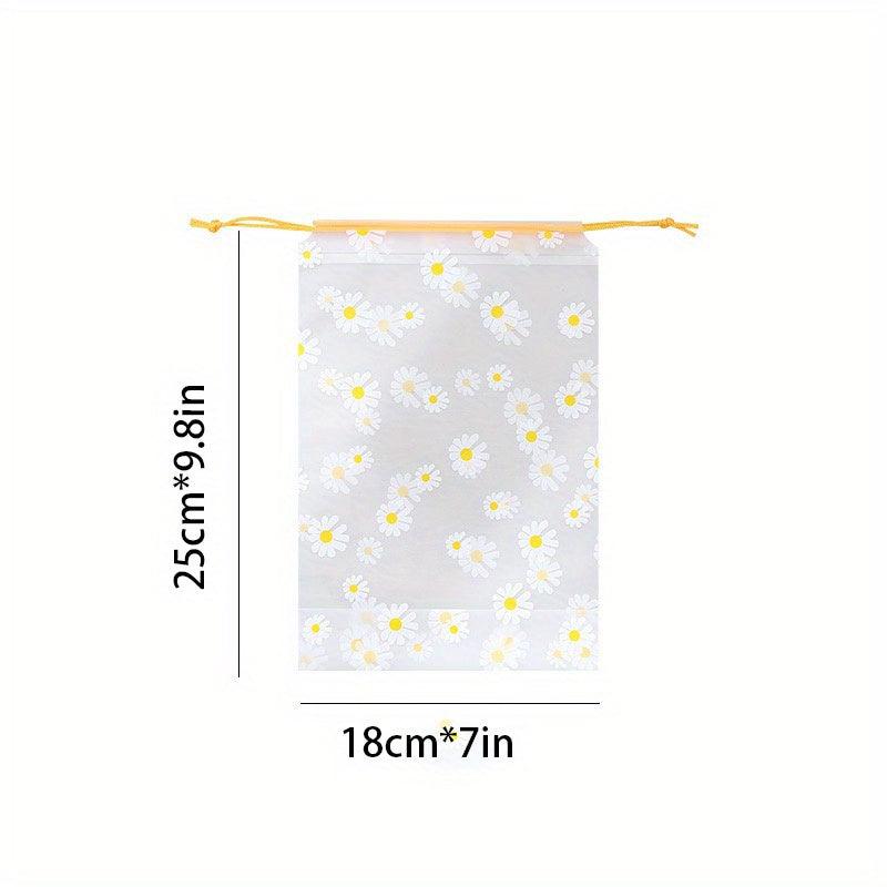 10pcs Frosted Shoes Storage Bags Waterproof Drawstring Pouches