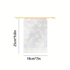 10pcs Frosted Shoes Storage Bags Waterproof Drawstring Pouches
