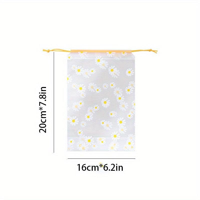 10pcs Frosted Shoes Storage Bags Waterproof Drawstring Pouches