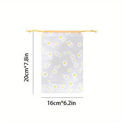 10pcs Frosted Shoes Storage Bags Waterproof Drawstring Pouches