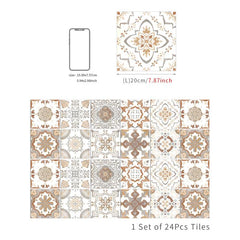 Retro Yellow Peel And Stick Tile Sticker Self Adhesive Removable Wallpaper
