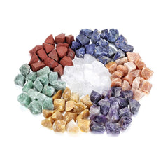 7pcs Chakra Stones Set Raw Healing Crystal Kit Rough Gemstones