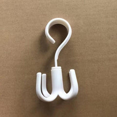 Plastic Belt Hangers 360u00b0 Rotating Closet Clothes Organizer with 4 Claws