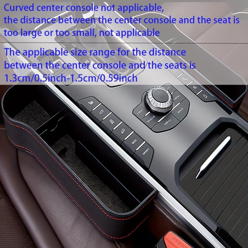Car Seat Gap Filler Organizer Auto Console Side Storage Box With Cup Holders