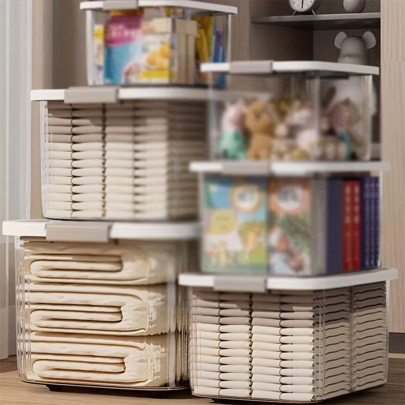 1pc Storage Box With Lid Toy Storage Container Home & Car Trunk Organizer