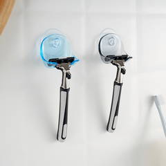 Suction Cup Hook Wall Mounted Shaver Hanging Rack Shaver Storage Rack
