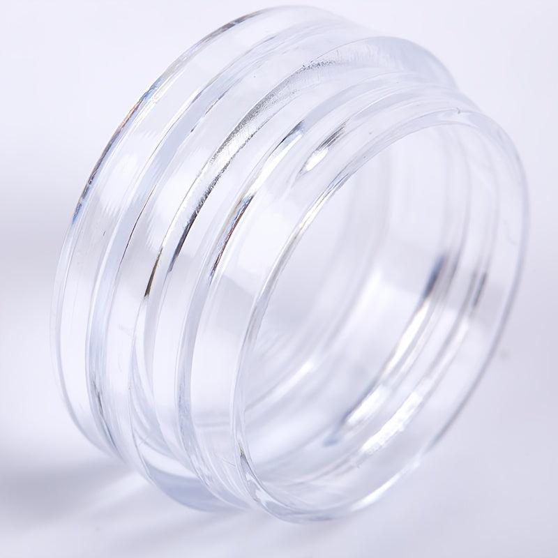 50pcs Small Transparent Plastic Storage Box for Cosmetics and Nail Art