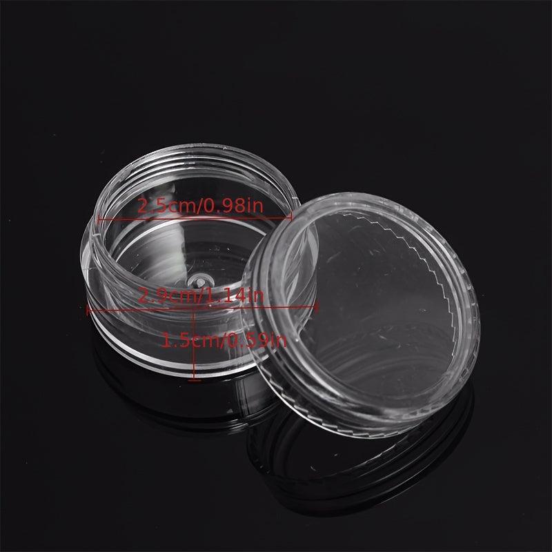 50pcs Small Transparent Plastic Storage Box for Cosmetics and Nail Art