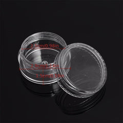 50pcs Small Transparent Plastic Storage Box for Cosmetics and Nail Art
