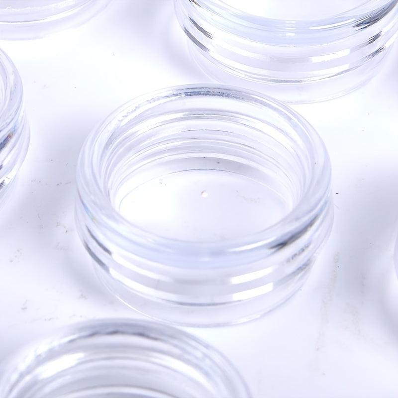 50pcs Small Transparent Plastic Storage Box for Cosmetics and Nail Art