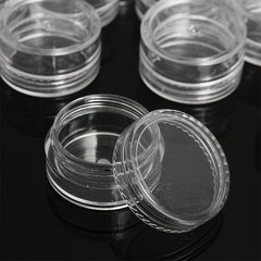 50pcs Small Transparent Plastic Storage Box for Cosmetics and Nail Art