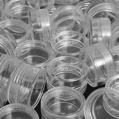 50pcs Small Transparent Plastic Storage Box for Cosmetics and Nail Art