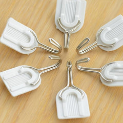6pcs Self Adhesive Wall Hooks for Clothes Towels Coats