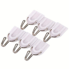 6pcs Self Adhesive Wall Hooks for Clothes Towels Coats