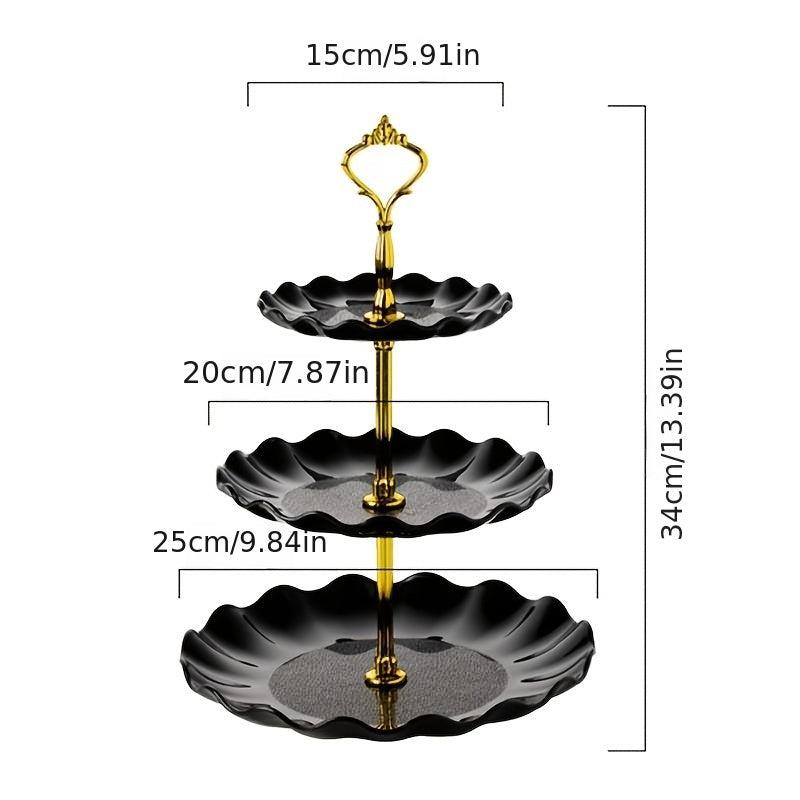 3 Tier Cupcake Stand Plastic Cookie Dessert Tower - Wedding Baby Shower Birthday