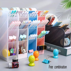 Transparent Desk Organizer for School Office