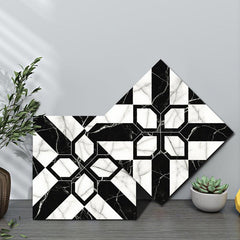 10pcs Marble Pattern Wall Stickers for Home Decor