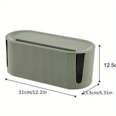Cable Management Box for Desk TV Computer USB Hub Dustproof Insulated