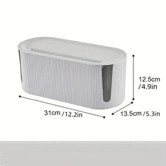 Cable Management Box for Desk TV Computer USB Hub Dustproof Insulated
