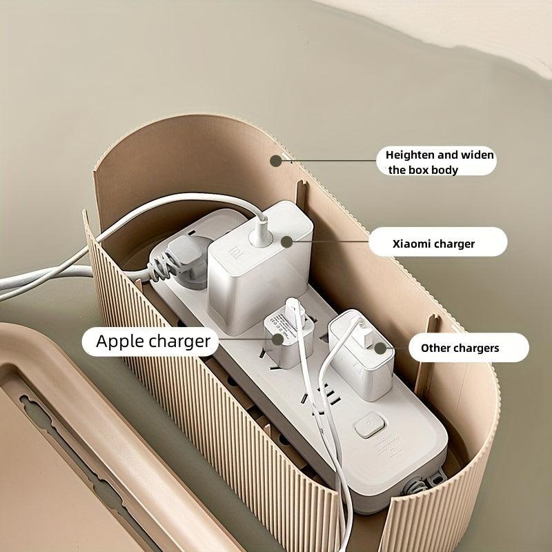 Cable Management Box for Desk TV Computer USB Hub Dustproof Insulated