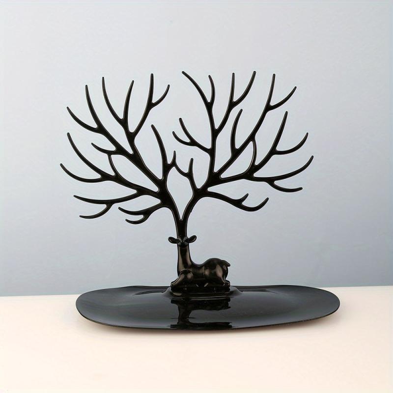 Jewelry Display Stand Tray with Tree Storage Racks - Red Deer Design