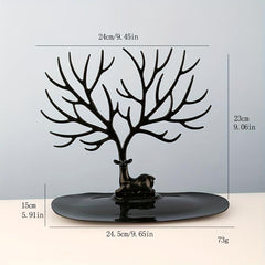 Jewelry Display Stand Tray with Tree Storage Racks - Red Deer Design