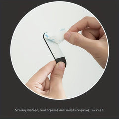Stainless Steel J Shape Hook Wall Mounted Non Punching Coat Hat Bag Key Hook