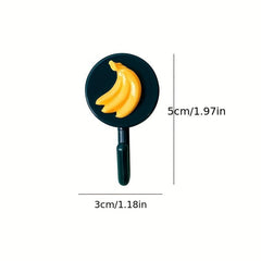 Cartoon Adhesive Hooks Non-marking Sticky Hook Decorative Wall Door Clothes Hook