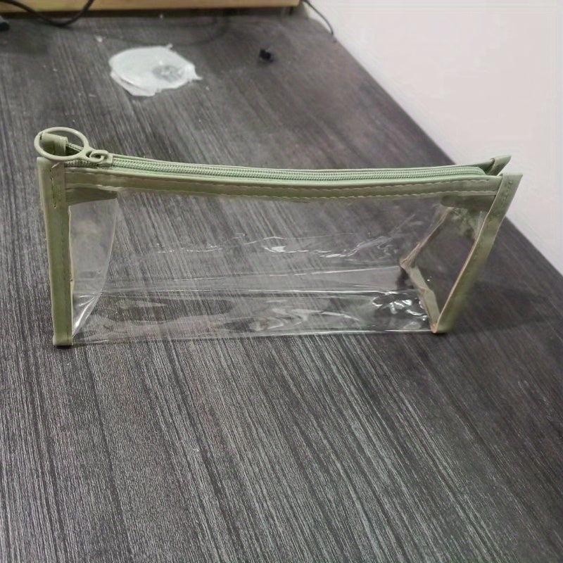 Clear Transparent Pencil Case Stationery Bag for Student Office Storage