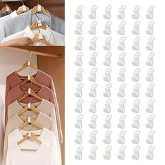 20 Pack Heavy Duty Hanger Connector Hook Closet Space Saving Clips