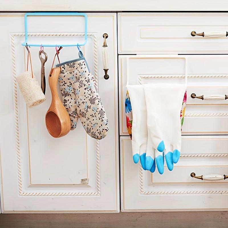 Kitchen Cabinet Towel Rack Over Door Hanging Holder Organizer