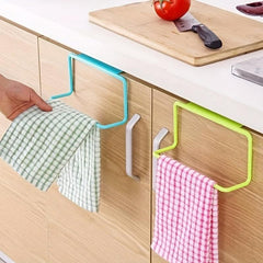 Kitchen Cabinet Towel Rack Over Door Hanging Holder Organizer