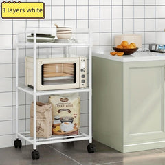 Extra Tall 3 4 Tier Metal Storage Rack with Rollers - Storage Organizer