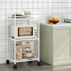 Extra Tall 3 4 Tier Metal Storage Rack with Rollers - Storage Organizer