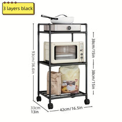 Extra Tall 3 4 Tier Metal Storage Rack with Rollers - Storage Organizer
