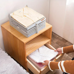 10pcs Plastic T-shirt Storage Folding Dividers Clothes Organizer for Closet