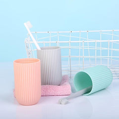 Portable Toothbrush Box with Cup - Travel Toothpaste Storage Container
