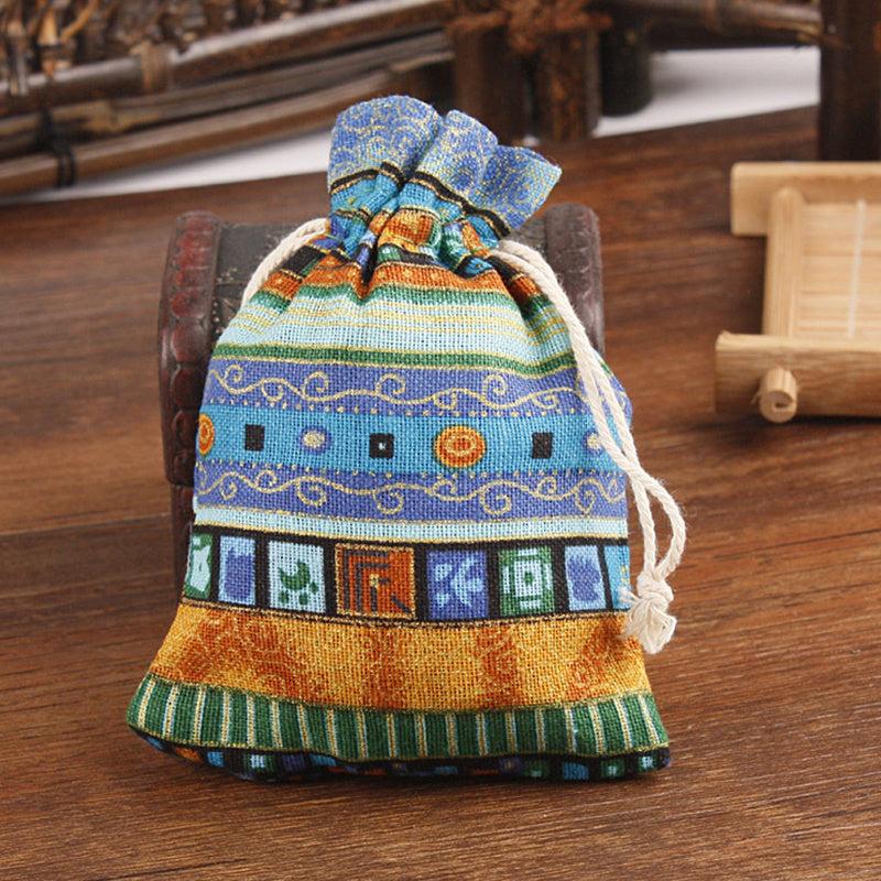 Egyptian Ethnic Style Jewelry Coin Pouches Drawstring Bag