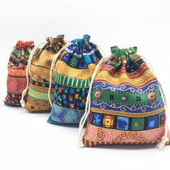 Egyptian Ethnic Style Jewelry Coin Pouches Drawstring Bag