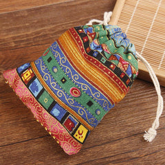 Egyptian Ethnic Style Jewelry Coin Pouches Drawstring Bag