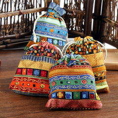Egyptian Ethnic Style Jewelry Coin Pouches Drawstring Bag