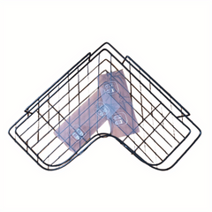 Punch Corner Shelf Bathroom Storage Rack Metal Toilet Wall Mounted
