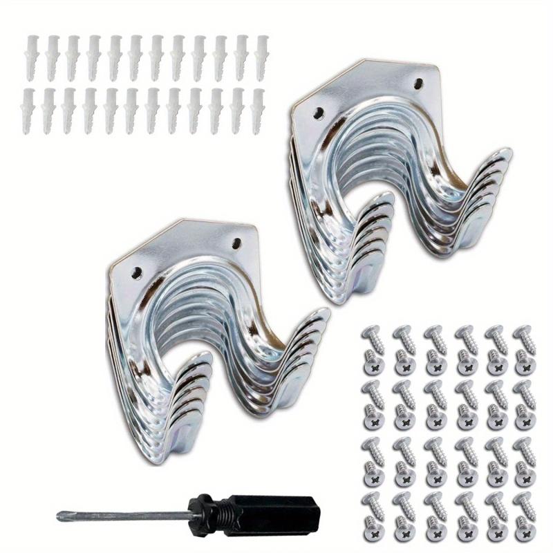 12 Pack Tool Hanger Hooks Set Storage Hooks Wall Hooks For Garage Shed Garden