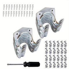 12 Pack Tool Hanger Hooks Set Storage Hooks Wall Hooks For Garage Shed Garden