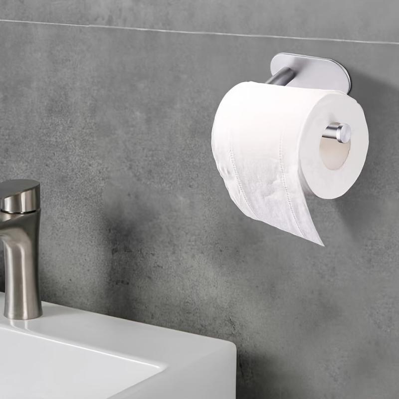 Stainless Steel Paper Towel Holder No Punch Toilet Paper Storage