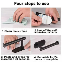 Stainless Steel Paper Towel Holder No Punch Toilet Paper Storage